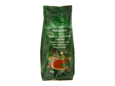 Raudonos saldžiosios paprikos SAUDA, 40g