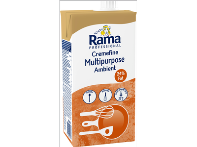 Pasukų ir augalinių riebalų mišinys Rama Professional, rieb 24 %., 1l