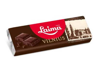 Juodasis šokoladas LAIMA VILNIUS, 20 g