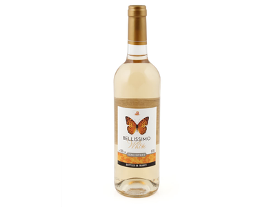 Balt. pusiau saldus vynas BELLISSIMO, 0,75 l