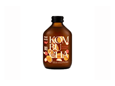 Kombuča WELL DONE acerolos ir imbiero skonio, 330 ml