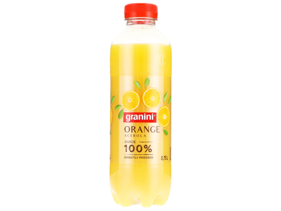 Apelsinų sultys GRANINI, 100%, 0,75 l