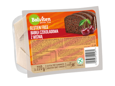 Šokoladinis keksas BALVITEN su vyšniomis be glitimo, 220 g
