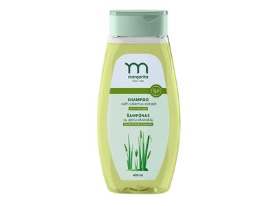 MARGARITA Šampūnas su ajerų ekstraktu nuo plaukų slinkimo 400ml
