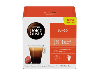Kavos kapsulės DOLCE GUSTO LUNGO, 16 x 5,6 g