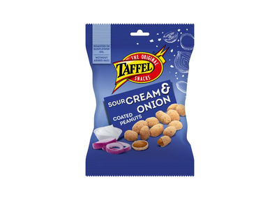 Sūdyti riešutai grietinės ir svogūnų skonio TAFFEL, 150 g