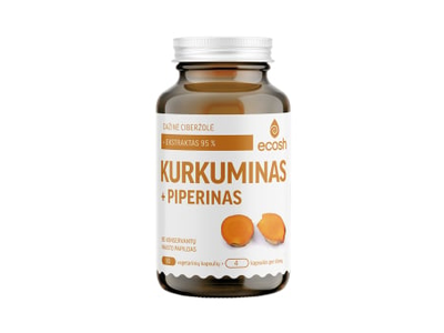 ECOSH Kurkuminas su BCM-95® ekstraktu, 90 kapsulių