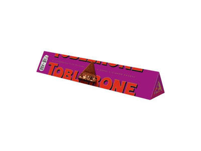 Pieninis šokoladas TOBLERONE su razinomis ir migdolų nuga, 100 g