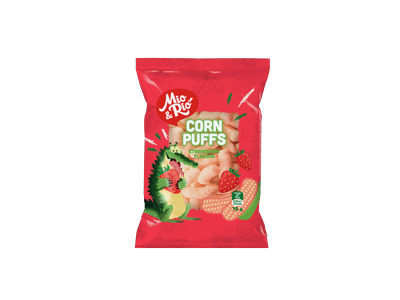 Kukurūzų traškučiai MIO&RIO, braškių skonio, 70 g