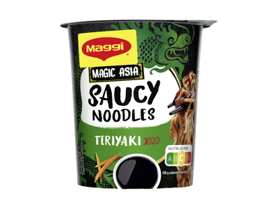 Greitai paruošiami makaronai MAGGI su padažu (terijakio sk.), 75 g