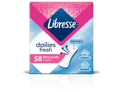 Higieniniai įklotai LIBRESSE NORMAL, 58 vnt.
