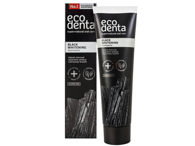 Dantų pasta ECODENTA EXTRA BLACK WHITE,100ml