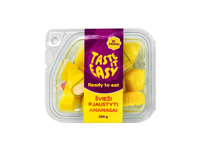 Švieži pjaustyti ananasai, 250 g