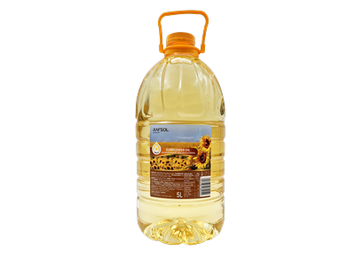 Saulėgrąžų aliejus, rafinuotas, 5 l
