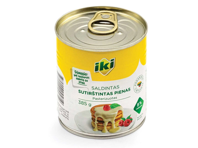 Saldintas, sutirštintas pienas IKI, 385 g