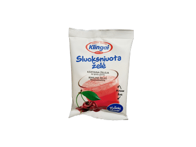 Sluoksniuotas želė desertas, vyšnių skonio, 80 g