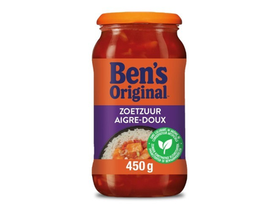 Saldžiarūgštis pomidorų padažas BEN'S ORIGINAL su daržovėmis, 450g