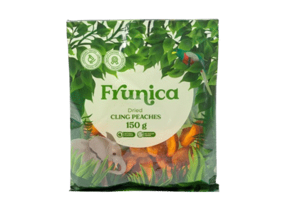 Džiovintos persiko puselės FRUNICA, 150 g