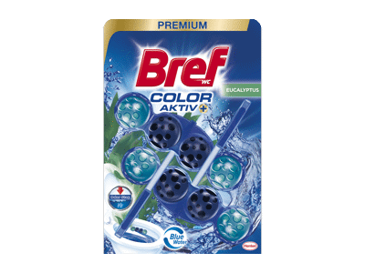 WC valikliai-gaivikliai BREF COLOR AKTIV EUCALYPTUS, 2 vnt., 100 g