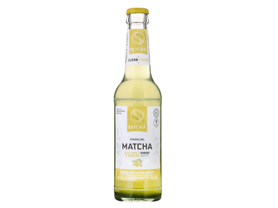 Gaz. mandarinų sk.gėrimas SEICHA MATCHA,0,33l