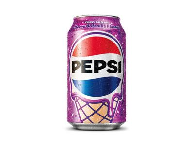 Vyšnių ir vanilinių ledų kolos skonio gazuotas aromatizuotas gaivusis gėrimas su saldikliais PEPSI, 330 ml