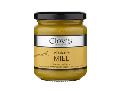 Prancūziškos garstyčios CLOVIS su medumi, 200 g