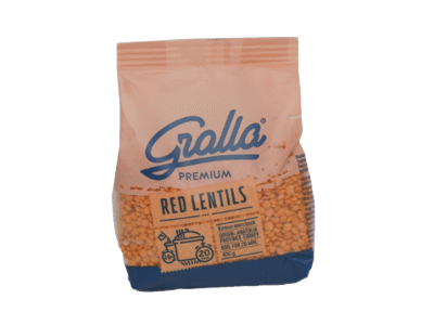 Raudonieji lęšiai GRALLA, 400 g