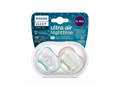 Nakt. čiulptukas mergaitėms PHILIPS AVENT, 0-6 mėn., 2 vnt., 2 vnt.