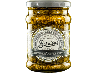 Žaliųjų alyvuogių užtepėlė BORNIBUS, 250 g
