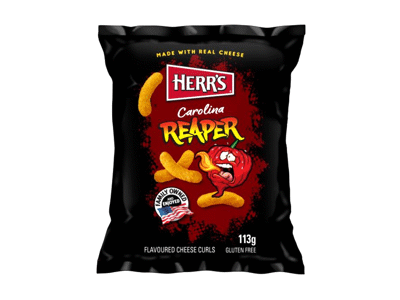 Kukurūzų traškučiai HERR'S CAROLINA REAPER, 113 g