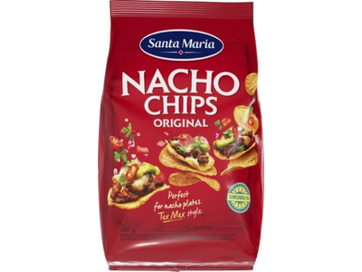 Kukurūzų traškučiai SANTA MARIA, Nacho, 185 g