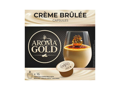 Kavos kapsulės AROMA GOLD CREME BRULEE, 16vnt.