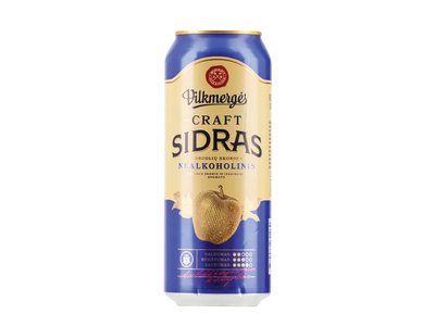 Nealkoholinis VILKMERGĖS sidras, 500 ml