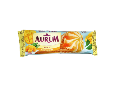 Mangų sk. valg. ledai su įd. AURUM, 150ml/98g