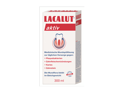 Burnos skalavimo skystis LACALUT AKTIV, 250 ml
