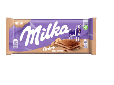 Pieninis šokoladas MILKA su lazdynų riešutų įdaru, 85 g