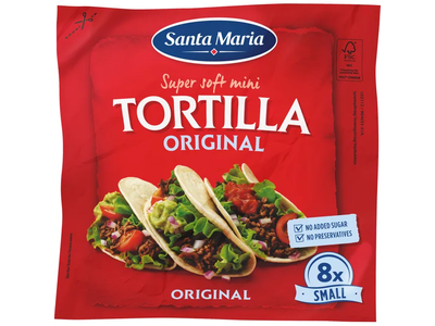 Tortilijos TEX MEX MINI SANTA MARIA, 8 vnt.