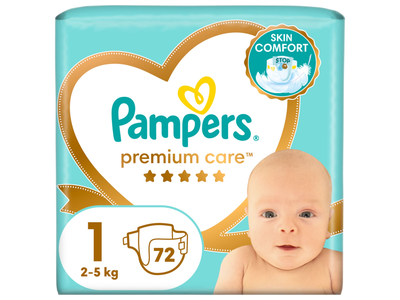 Sauskelnės PAMPERS PREMIUM, 1 d. 72 vnt.