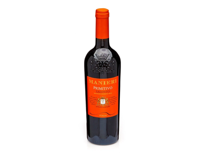 Pusiau sausas raudonas vynas MANIERI PRIMITIVO SALENTO IGT (13,5%), 0,75 l