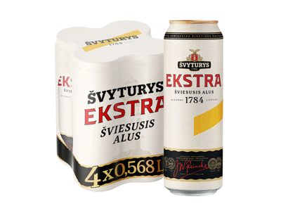Alus ŠVYTURYS EKSTRA, 4 vnt., 2272 ml