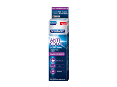Dantų pasta RAPID WHITE „ANTI COLOR“, 75 ml