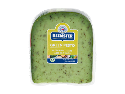 Puskietis sūris BEEMSTER, GREEN PESTO, brandintas 5 savaites, 250 g