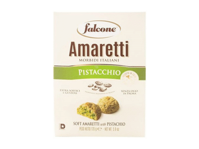Sausainiai AMARETTI su pistacijomis, 170 g