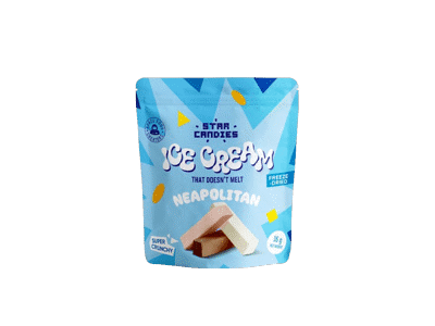 Šaltyje džviovinti ledai NEAPOLITON STAR CANDIES, 16 g