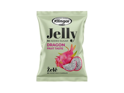 Kertuočių skonio želė be pridėtinio cukraus, 95 g