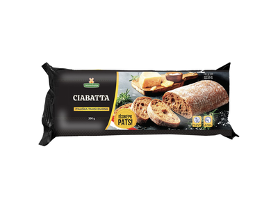 Tamsi duona čiabata LIETUVOS KEPĖJAS, 300 g