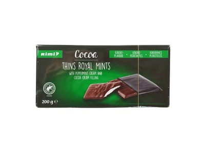Šokol. saldainiai RIMI ROYAL MINTS, 200 g