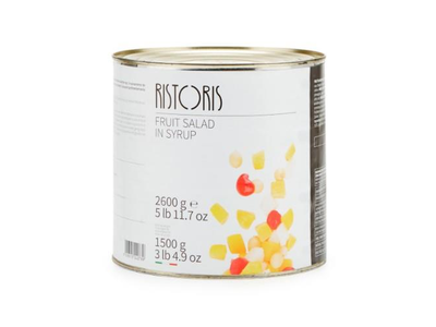 Vaisių asorti RISTORIS, sirupe, 2650g/1500g
