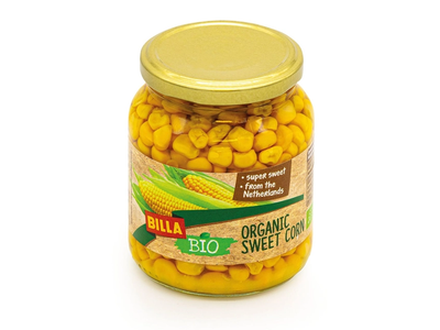 Ekologiški saldieji kukurūzai BILLA BIO, 340 g