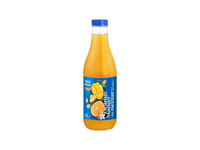 Apelsinų, mangų nektaras WELL DONE, 1 l